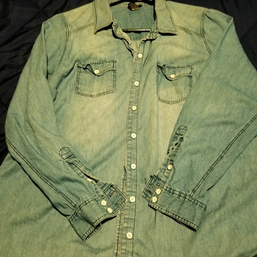 Size 1 Blue jean shirt